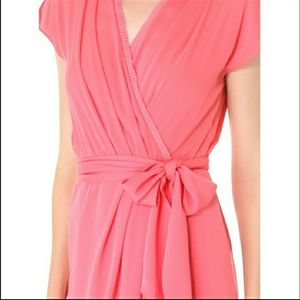 Diane Von Furstenberg Pink Wrap Dress
